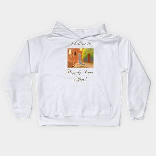 Cinderella's Arrival, I believe in Happily Ever After! Kids Hoodie